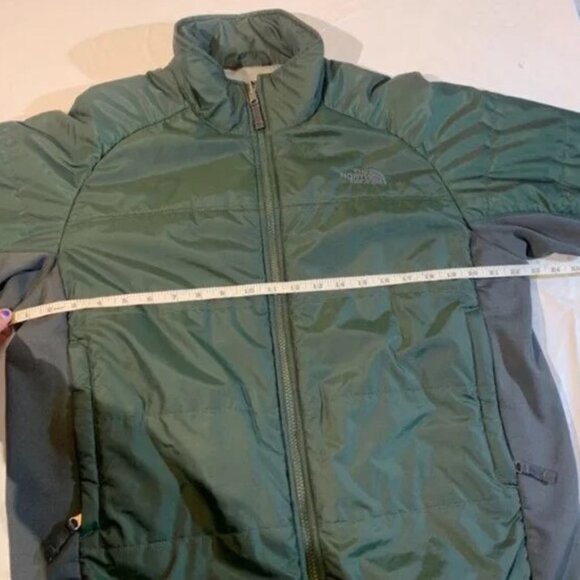 The North Face Men's Green and Grey Puffer Jacket - Picture 3 of 8